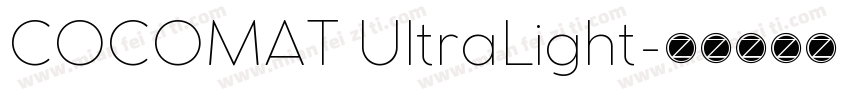 COCOMAT UltraLight字体转换